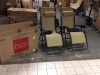 Set of 2 Adjustable Zero Gravity Patio Chair Recliners w/ Cup Holders. Appears New With Blemish. See Pictures