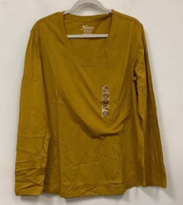 Natural Reflections Womens Long Sleeve Shirt, XL, Appears New