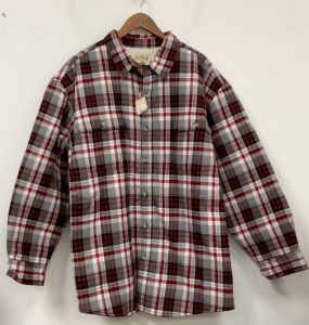 RedHead Mens Sherpa Lined Flannel Shirt, 2XL, Appears New