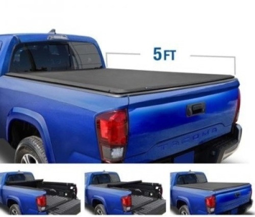 Tyger Auto&nbsp;T1 Soft Roll Up Tonneau Cover. Fits 2016-18 Toyota Tacoma Fleetside 5' Bed. Appears New.&nbsp;