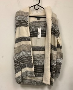 Natural Reflections Womens Hooded Cardigan, M, Appears New