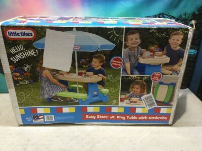 Little Tikes Easy Store Jr. Play Table with Umbrella