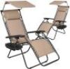 Set of 2 Zero Gravity Patio Recliner Lounge&nbsp;Chairs