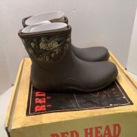 Red Head Mid Rubber Boots, 10, Appears New