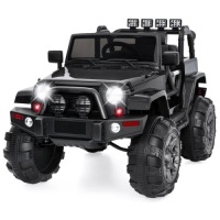 12V Kids Ride-On Truck Car Toy w/ 3 Speeds, LED, Remote, Bluetooth&nbsp;