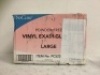 Box of 10 Boxes of Powder Free Vinyl Exam Gloves, L, Appears new