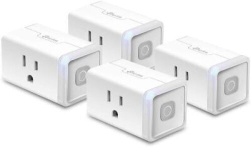 Kasa Smart Plug HS103P4, Smart Home Wi-Fi Outlet Works with Alexa, Echo, Google Home & IFTTT, No Hub Required, Remote Control, 15 Amp, UL Certified, 4-Pack