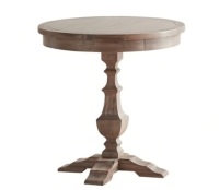 Pier1 Bradding Round End Table in Gray. New