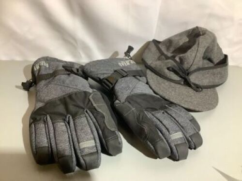 Lot of Stormy Kromer Hat, Red Head Gloves, Appears New