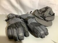 Lot of Stormy Kromer Hat, Red Head Gloves, Appears New