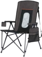 PORTAL Oversized Quad Folding Camping Chair High Back Cup Holder Hard Armrest Storage Pockets Carry Bag Included Support 300 lbs. Appears New