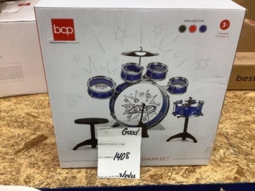 11-Piece Kids Beginner Drum Percussion Musical Instrument Toy Set