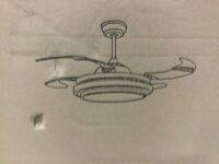 Southerns Lighting Invisible Ceiling Fan with Retractable Blades&nbsp;- Missing Hardware 