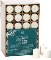 Hosley&rsquo;s Set of 72 White Unscented Votive Candles