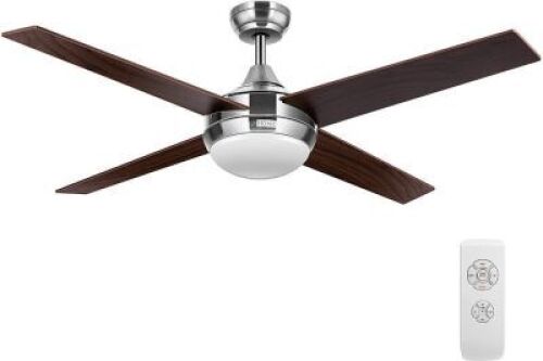 VIVOHOME 52 Inch 4 Blades Ceiling Fan with LED Light and Remote Control Reversible Motor&nbsp;