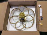 Modern Ceiling Fan Light with Clear Blades&nbsp;