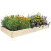 Vingli Raised Wooden Garden Bed 