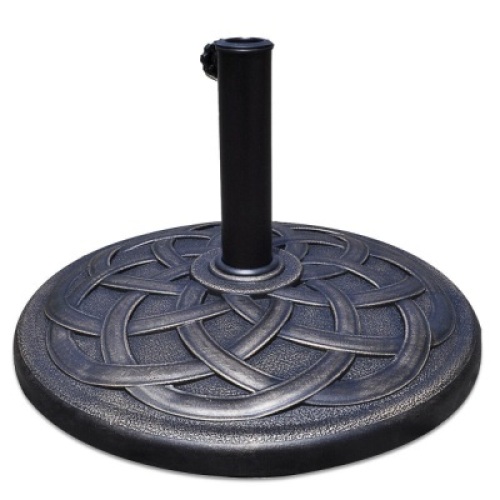 22" Round Umbrella Base Stand Market Patio Standing Outdoor Heavy Duty. Appears New