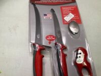 XPS Professional Grade Stainless Steel Filet Knife Kit, Appears New