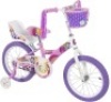 16" Flower Princess Bike W/Training Wheels & Basket