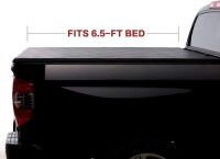 North Mountain Soft Roll Up Tonneau Cover, Compatible with Silverado/Sierra 07-13 1500 07-14 2500/3500 HD New Body Pickup 6.5ft Fleetside Bed