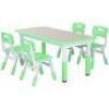 LazyBuddy Adjustable Kids Table and 4 Chairs Set&nbsp;