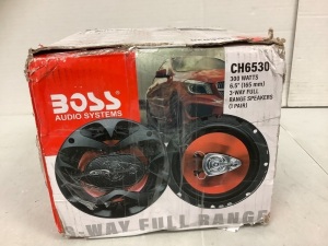 Boss Audio Systems 3 Way Full Range Speakers, E-Commerce Return