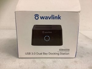 Wavlink USB 3.0 Dual Bay Docking Station, Appears New