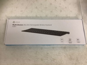 Slim Rechargeable Wireless Keyboard, New