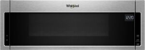 Whirlpool 1.1 Cu. Ft. Low Profile Over-the-Range Microwave Hood Combination, Stainless steel