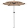 Outdoor Market Patio Umbrella w/ Push Button Tilt, Crank Lift - 7.5ft&nbsp;