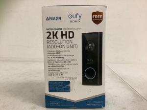 Anker Eufy Video Doorbell, Powers Up, Appears New