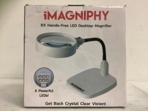 iMagniphy Hands Free LED Desktop Magnifier, E-Comm Return