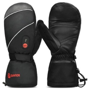 Savior Heat Unisex Electric Heated Ski Mittens, Appears New