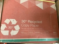 Box of 8.5x11 Copy Paper 5000 Sheets, Appears New