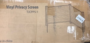 Tooca Vinyl Privacy Screen, E-Commerce Return