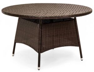 Indoor Outdoor Wicker Round Dining Table 