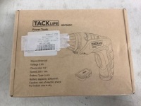 TackLife Cordless Screwdriver, New