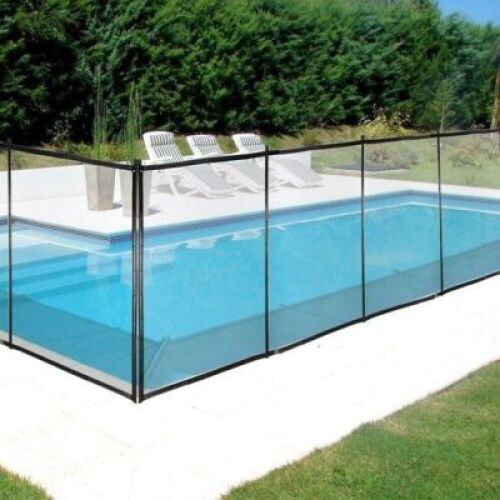 VEVOR Black Mesh Pool Fence for Inground Pools, 4' x 12'&nbsp;
