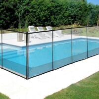 VEVOR Black Mesh Pool Fence for Inground Pools, 4' x 12'&nbsp;
