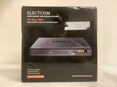 Electcom DVD Player, Powers Up, Appears New