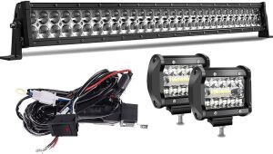 KEENAXIS 32" LED Light Bar with 4" LED Pod Lights