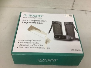 Quinear Air Compression Leg Massager, Powers Up, E-Commerce Return