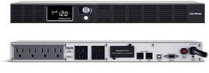 CyberPower OR700LCDRM1U Smart App LCD UPS, 700VA/400W, 6 Outlets, AVR, 1U Rackmount