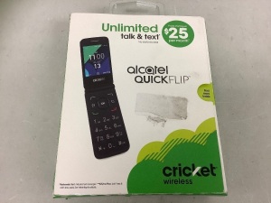 Cricket Wireless Alcatel Quick Flip Phone, New