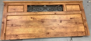 Wooden Headboard and Footboard, Damaged, E-Commerce Return, Sold as is