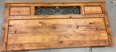 Wooden Headboard and Footboard, Damaged, E-Commerce Return, Sold as is