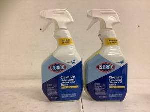 Lot of (2) Clorox w/ Bleach Disinfectant Cleaner, New