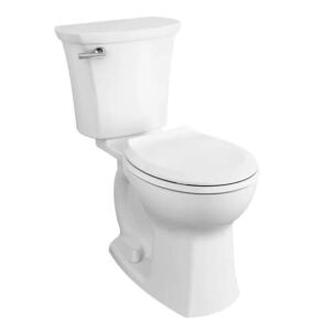 American Standard Edgemere White Round Chair Height 2-Piece WaterSense Toilet 12-in Rough-In Size