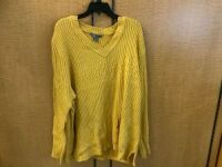 Natural Reflections Cable V-Neck Sweater, 2X, Appears New